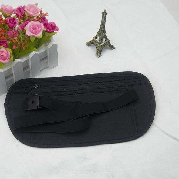 5 PCS Multifunctional Outdoor Waist Belt Bag Travel Anti-theft Invisible Phone (Black)
