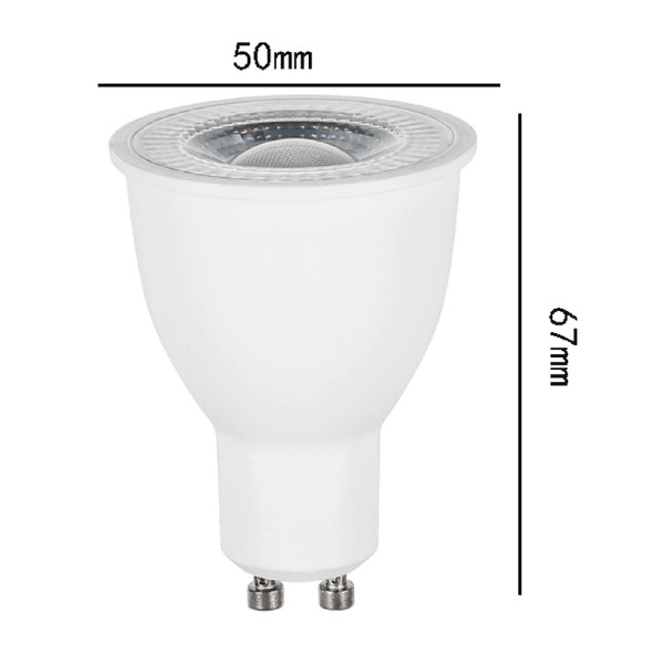 GU10 8W SMD 2835 16 LEDs 2700-3100K High Brightness No Flicker Lamp Cup Energy-saving Spotlight, AC 90-265V(Warm White)