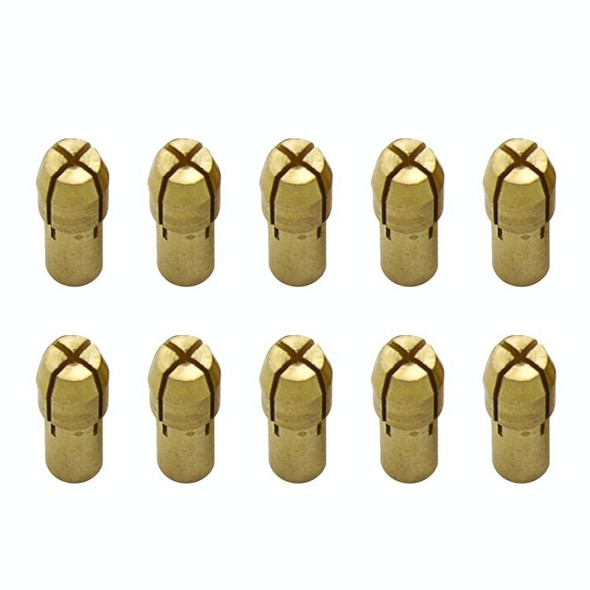 10 PCS Three-claw Copper Clamp Nut for Electric Mill FittingsBore diameter: 0.5mm