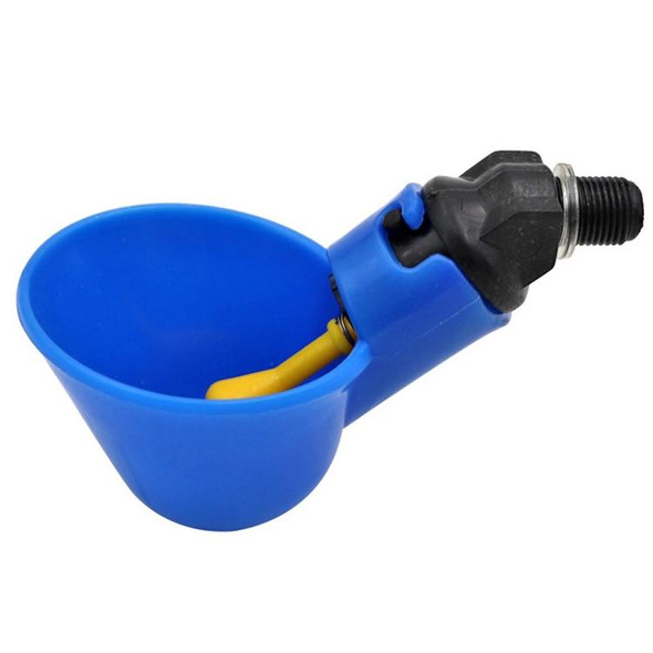 Automatic Quail Drinker Chicken Waterer Bowl With Yellow Nipple Farm poultry drinking water system