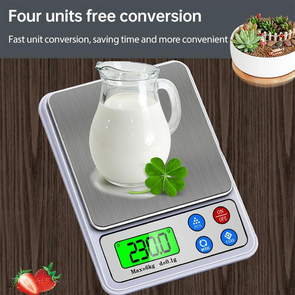 MH-555 6Kg x 0.1g High Accuracy Digital Electronic Portable Kitchen Scale Balance Device with 2.2 inch LCD Screen