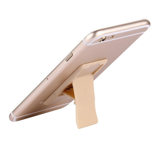 Concise Style Changeable Adjustable Universal Mini Adhesive Holder Stand, Size: 6.4 x 3.1 x 0.2 cm, For iPhone, Galaxy, Huawei, Xiaomi, LG, HTC and Tablets(Gold)