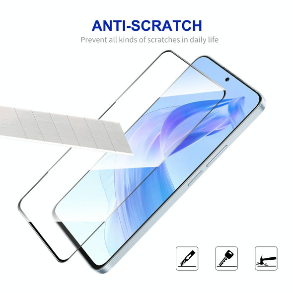 For Honor Play7T Pro / X50i / X40i 2pcs ENKAY Full Glue High Aluminum-silicon Tempered Glass Film