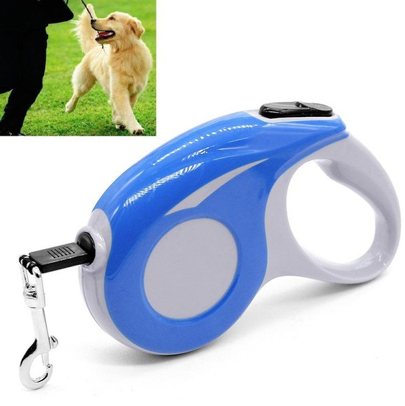 Automatic Pet Traction Device Household Dog Walking Retractable Traction Rope, Length:5m(Blue)