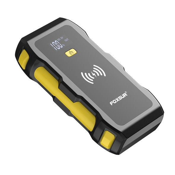 FOXSUR FJS-800 12V Car Multifunctional Wireless Charging Emergency Start Power Supply (Yellow)