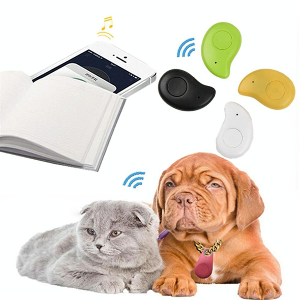 2 PCS Pets Smart Mini GPS Tracker With Battery Anti-Lost Waterproof Bluetooth Tracer Keys Wallet Bag Kids Trackers Finder Equipments(Yellow)