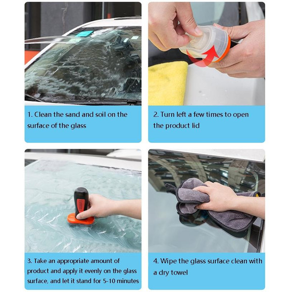 2 PCS Glass Rain Repellent Cleaner Wiper Car Windshield Rain Repellent Cleaner Car Supplies, Specification: Oil Film Removal