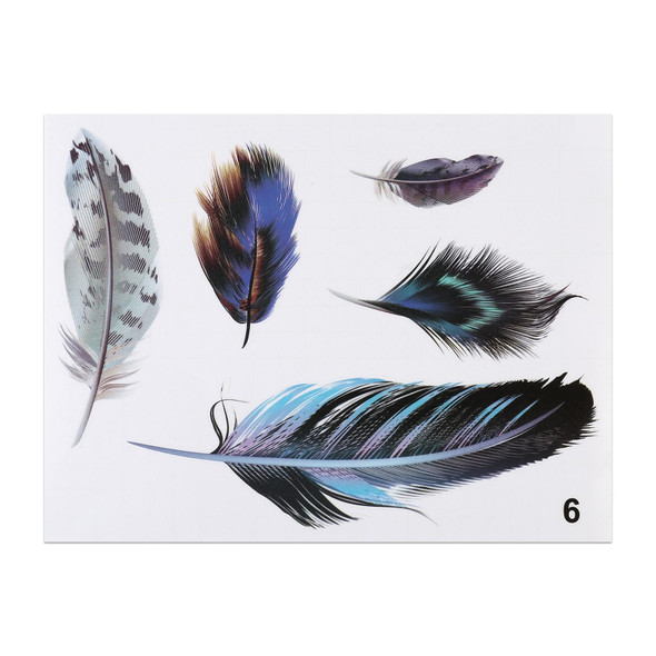 Feather Car Body Random Stickers, Pattern 6