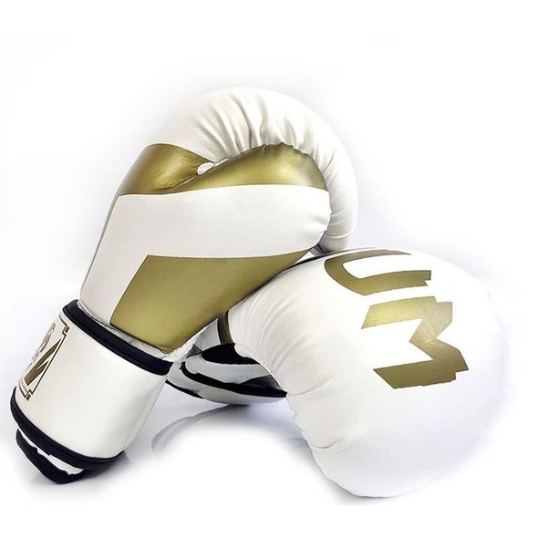 NW-036 Boxing Gloves Adult Professional Training Gloves Fighting Gloves Muay Thai Fighting Gloves, Size: 10oz(White)