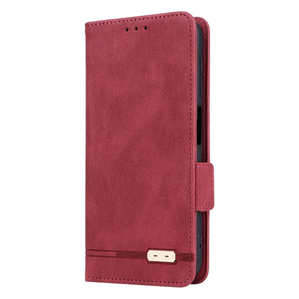 For Samsung Galaxy A25 5G Magnetic Clasp Leatherette Phone Case(Red)