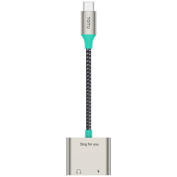 TOTU AD-6 USB-C/Type-C to Dual USB-C/Type-C Audio Adapter
