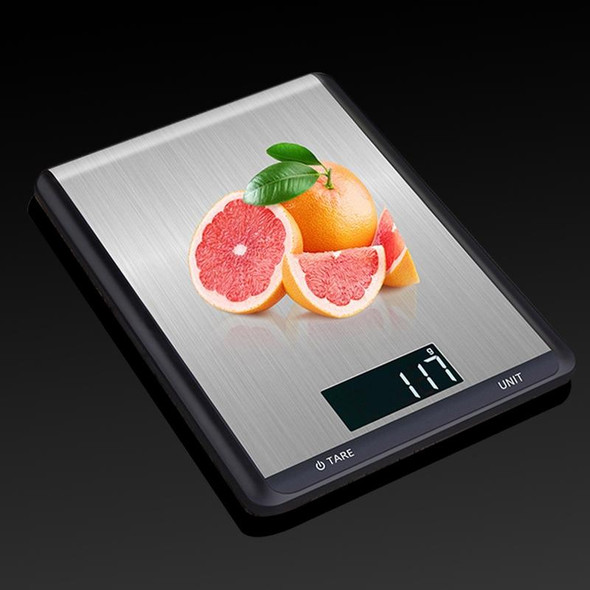 5kg/1g Stainless Steel Kitchen Scale Household Food Electronic Scale(White)