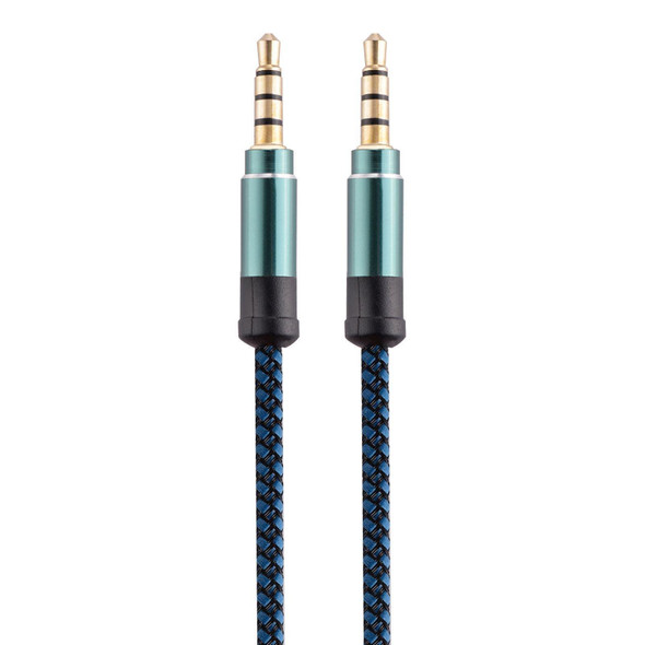 3.5mm Male To Male Car Stereo Gold-Plated Jack AUX Audio Cable - 3.5mm AUX Standard Digital Devices, Length: 3m(Blue)
