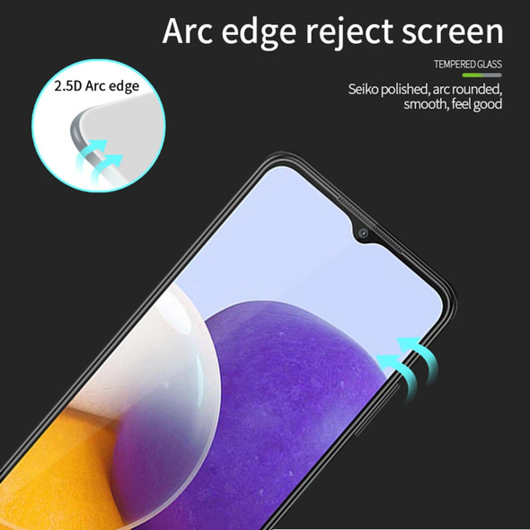 For Samsung Galaxy A25 5G MOFI 9H 2.5D Full Screen Tempered Glass Film(Black)