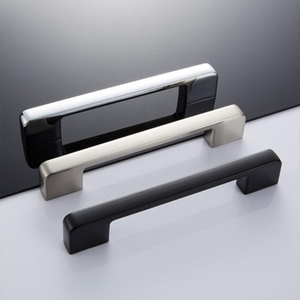 2 PCS 6613-224 Simple Cabinet Door Handle Drawer Wardrobe Zinc Alloy Handle (Black Red)