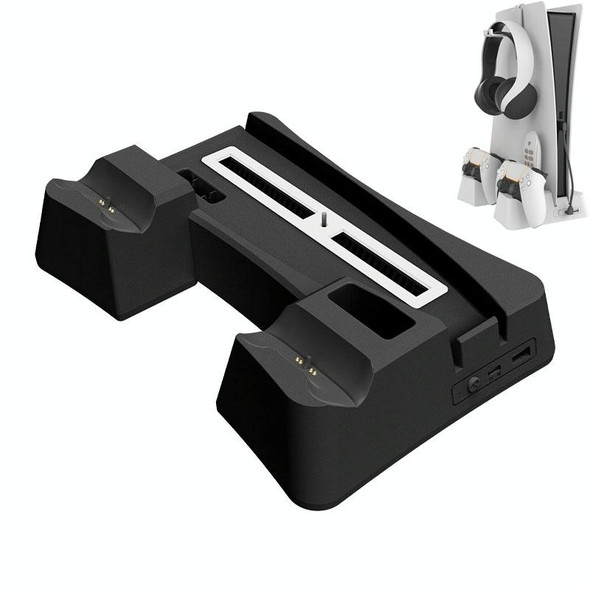 iplay HBP-351 For Sony PS5 Host Cooling Base Bracket Multifunctional Handle Charging Stand(Black)
