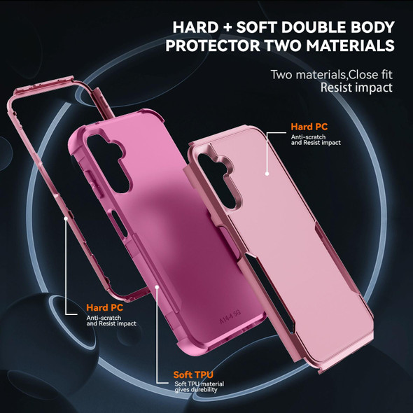 For Samsung Galaxy A14 5G / A14 4G TPU + PC Shockproof Protective Phone Case(Pink)