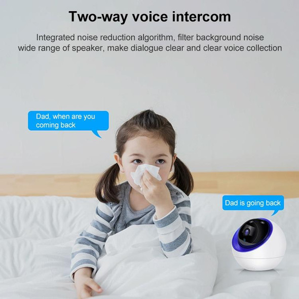 YT35 1080P HD Wireless Indoor Space Ball Camera, Support Motion Detection & Infrared Night Vision & Micro SD Card(US Plug)