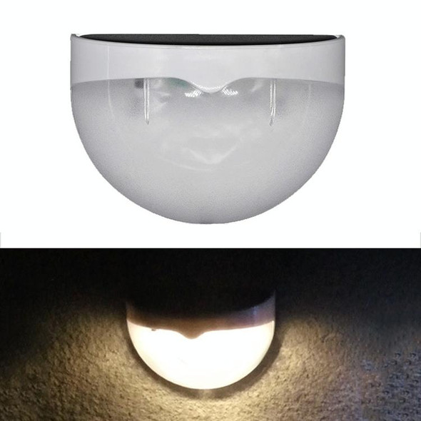 N760B 6 LEDs Outdoor Rain-Proof Solar Semicircular Sensing Wall Light(Warm Light)