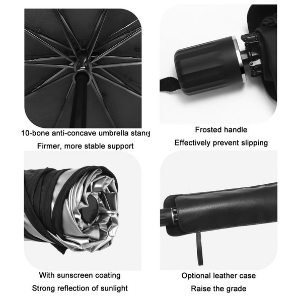 Car Windshield Telescopic Folding Thermal Insulation Parasol, Size: Open Style Small