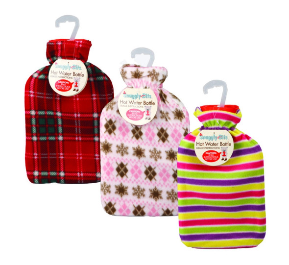 Hot Water Bottle With Fabric Cover