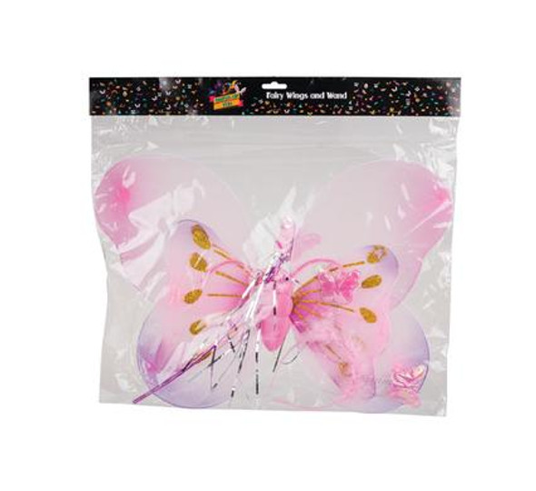 Dress Up - Butterfly - Wings & Wand & Band - Kids Dress Up - 54cm x 40cm
