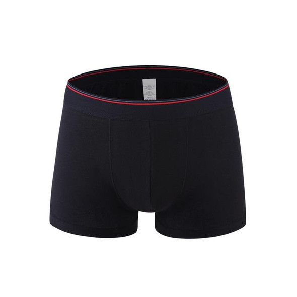 Men Cotton Sexy Boxer Underwear (Color:Red Black Size:XXXL)