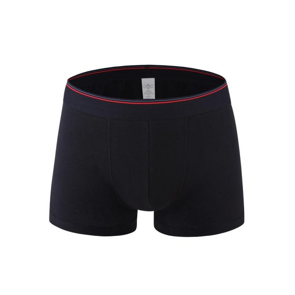 Men Cotton Sexy Boxer Underwear (Color:Red Black Size:XXL)