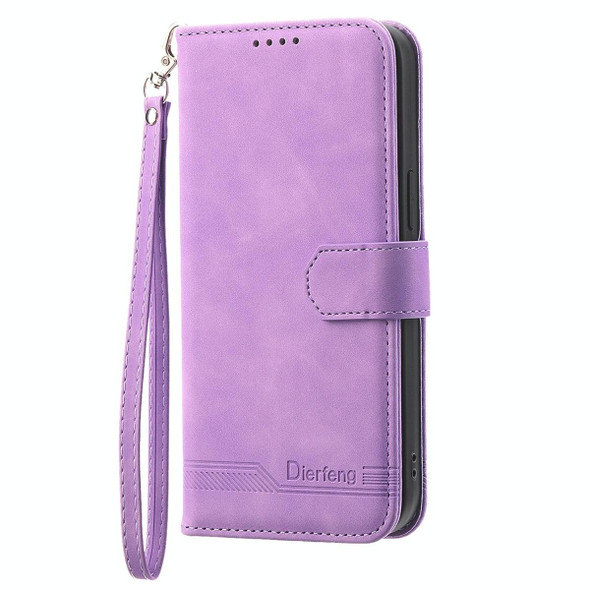 For vivo V27 Dierfeng Dream Line Leather Phone Case(Purple)