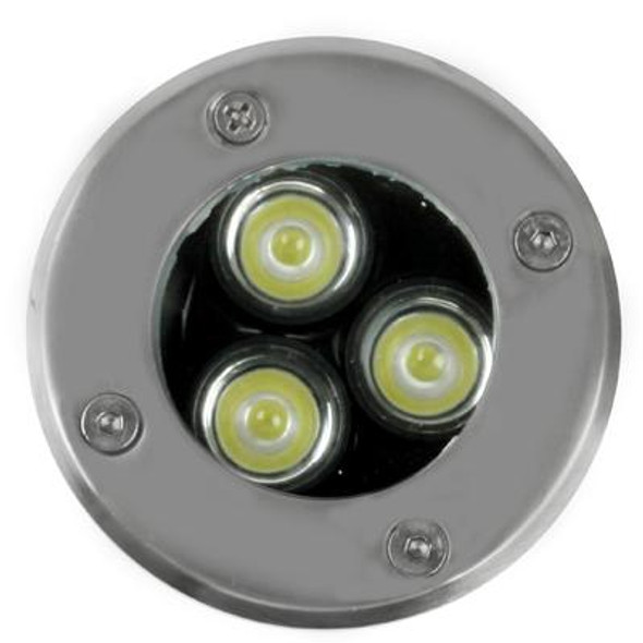 3W Buried Light, Warm White Light, Waterproof 3 LED Light, DC 12V