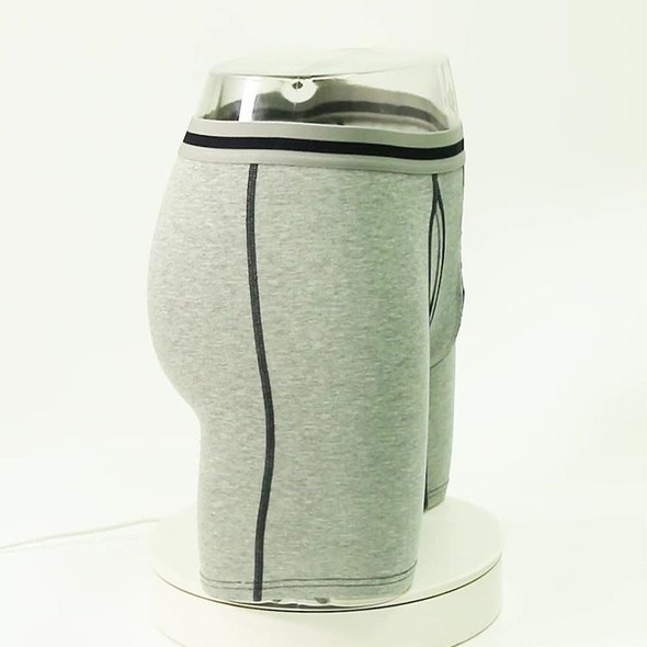 Men Cotton Sports Fitness Four Corners Underwear (Color:Light Gray Size:XL)