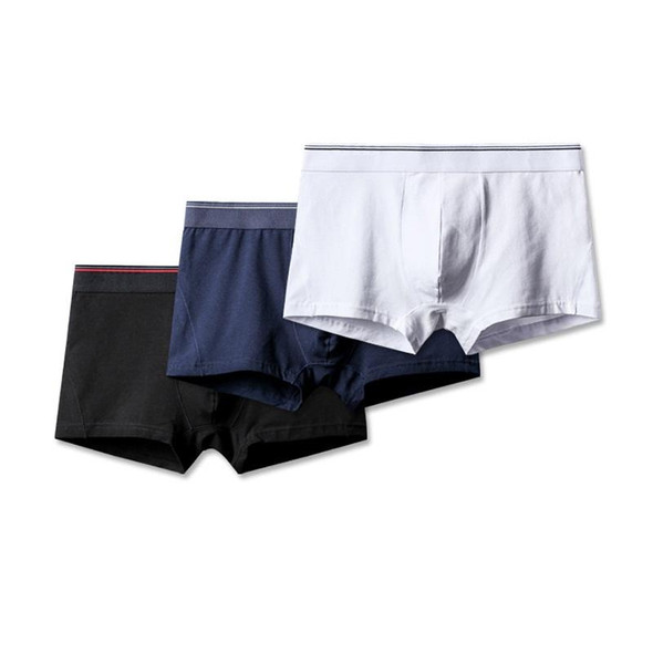 Men Cotton Sexy Boxer Underwear (Color:Gray Blue Size:L)