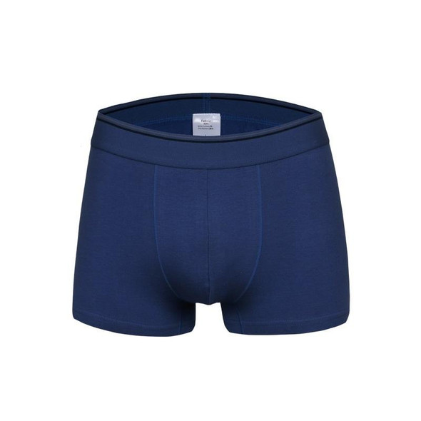 Men Cotton Sexy Boxer Underwear (Color:Gray Blue Size:L)