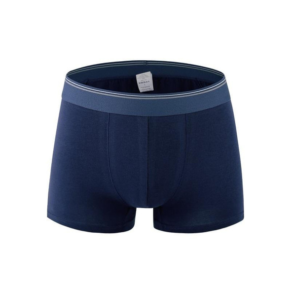 Men Cotton Sexy Boxer Underwear (Color:Royal Blue Size:XXL)