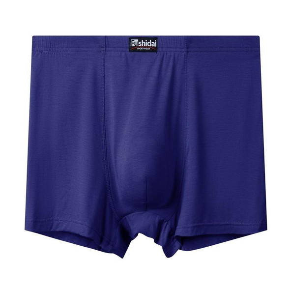2 PCS Men Modal High Waist Breathable Boxer Underwear (Color:Royal Blue Size:XXXXXXXXXXXL)