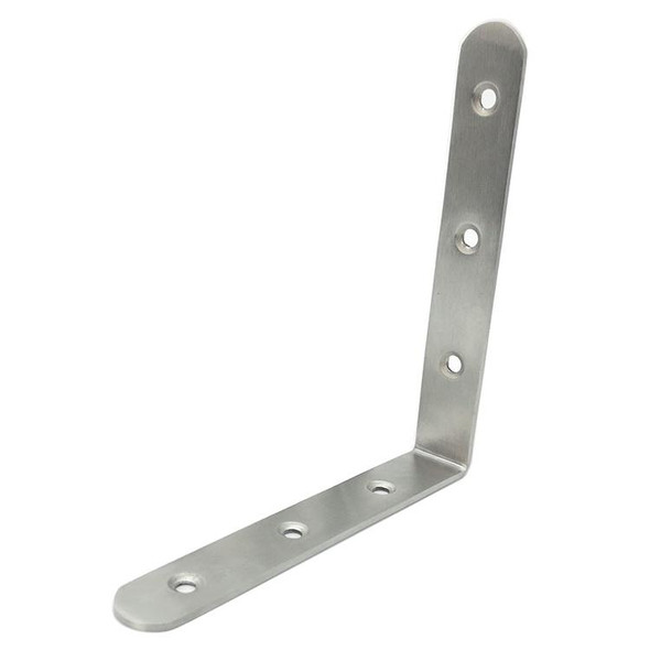 10 PCS Stainless Steel 90 Degree Angle Bracket,Corner Brace Joint Bracket Fastener Furniture Cabinet Screens Wall (125mm)