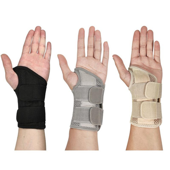 Mouse Tendon Sheath Compression Support Breathable Wrist Guard, Specification: Left Hand L / XL(Silver Gray)