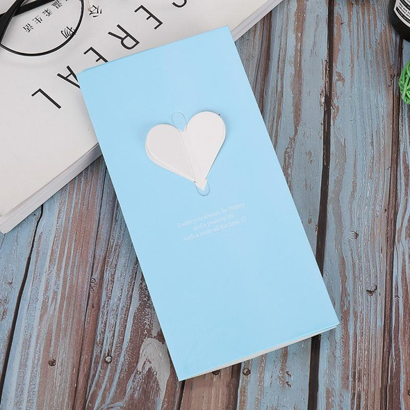 100 PCS A-330 Stereo Hollow Greeting Card(Blue Love)