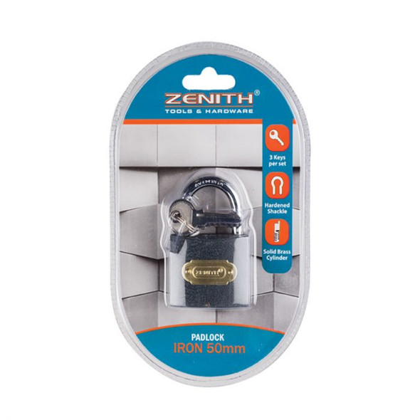 Zenith Iron Padlock – 50mm