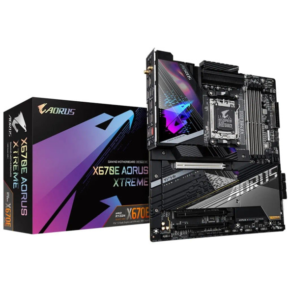 GIGABYTE Aorus AMD X670 Extreme Chipset for AMD AM5; 4x DDR5; 4x M2; HDMI/DP. EATX