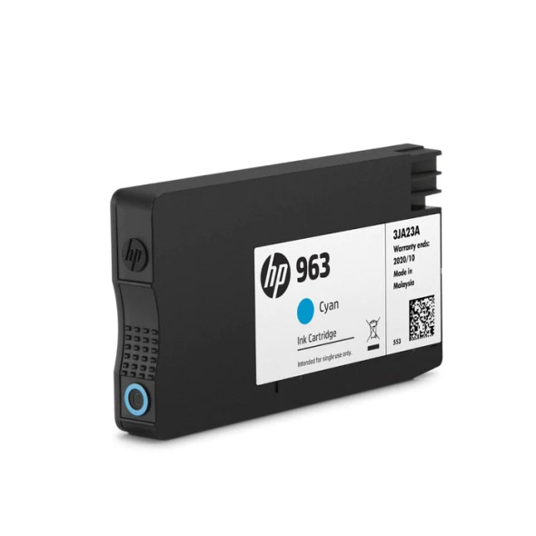 HP 963 Cyan Original Ink Cartridge;700 pages