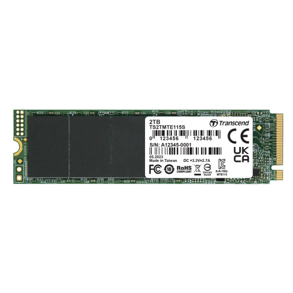 Transcend 500GB 115S NVMe M.2 2280 PCIe Gen3x4 Internal SSD