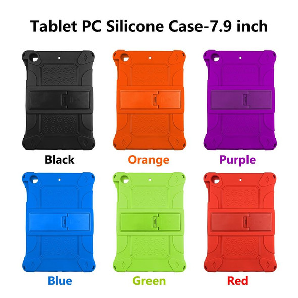 All-inclusive Silicone Shockproof Case with Holder - iPad Pro 10.5 / 10.2 2021 / 2020 / 2019 / Air 3(Orange)