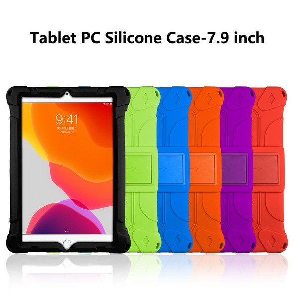 All-inclusive Silicone Shockproof Case with Holder - iPad Pro 10.5 / 10.2 2021 / 2020 / 2019 / Air 3(Orange)