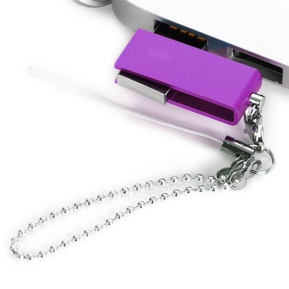 Mini Rotatable USB Flash Disk (4GB), Purple