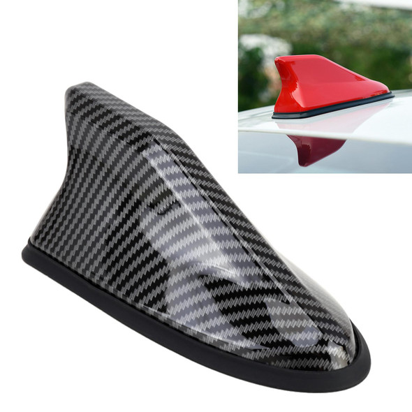 Universal Car Antenna Aerial Shark Fin Radio Signal (Carbon Fiber Black)