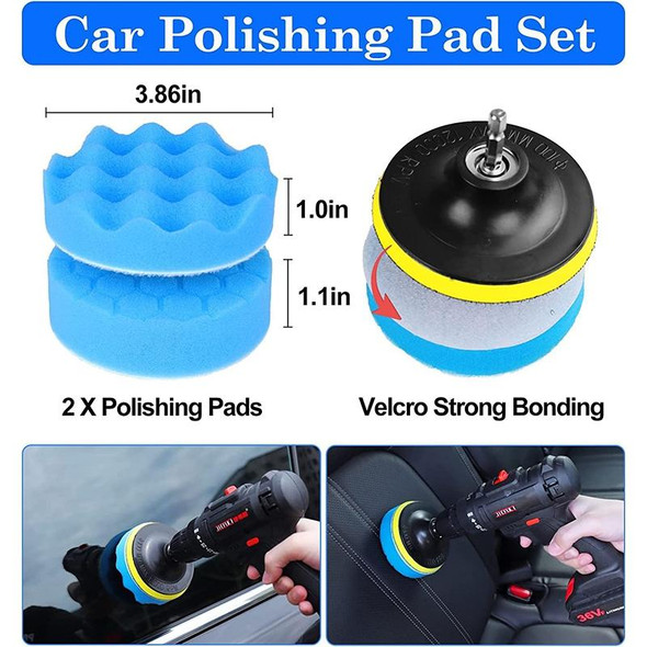 23pcs/set WRS-CS29 Car Wash Cleaning Brush Set Car Interior Crevice Cleaning Electric Drill Brush
