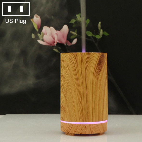 200ml Hollow-out Forest Pattern Wooden Essential Oil Aromatherapy Machine Ultrasonic Humidifier Automatic Alcohol Sprayer, Plug Specification:US Plug(Light Brown-4)