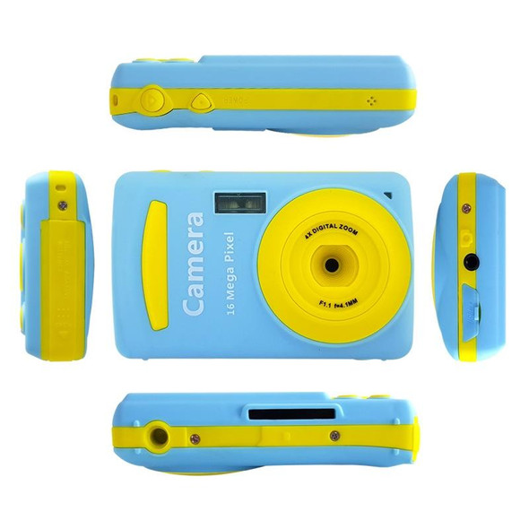 2.4 Inch 16MP 720P Mini LSR Cam Digital Camera for Kids Baby Cute Cartoon Multifunction Toy Camera Children Birthday(Gold)