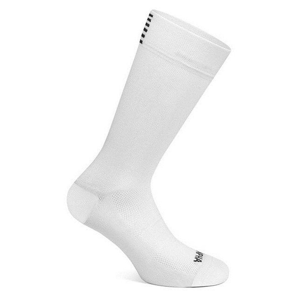 2 Pairs Man Cycling Breathable Socks Bicycle Socks Outdoor Sports Racing Bike Compression Socks(White)